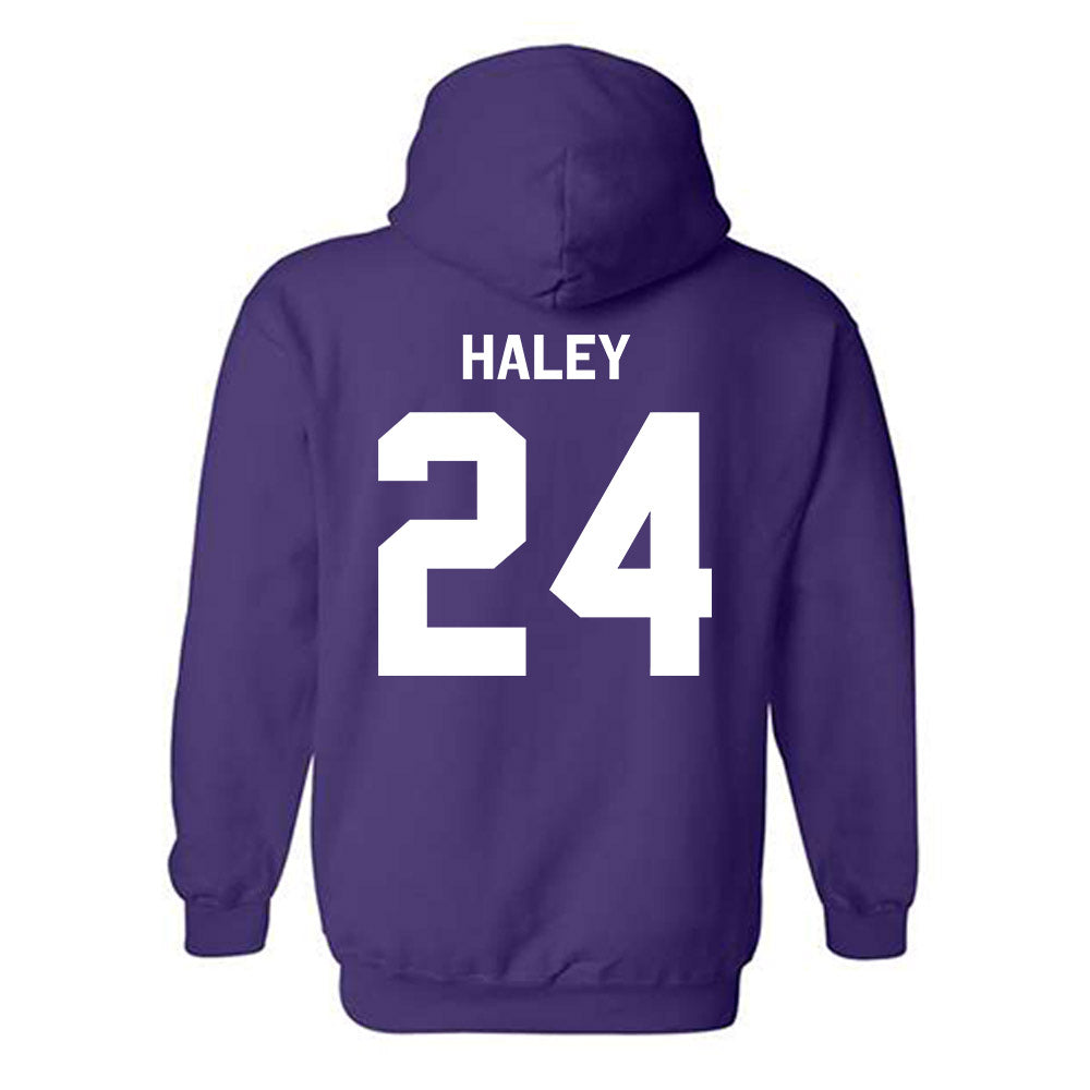 Kansas State - NCAA Baseball : Austin Haley - Classic Shersey Hooded Sweatshirt-1