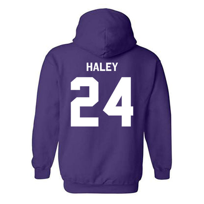 Kansas State - NCAA Baseball : Austin Haley - Classic Shersey Hooded Sweatshirt-1