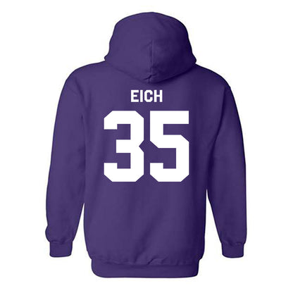 Kansas State - NCAA Baseball : Billy Eich - Classic Shersey Hooded Sweatshirt-1
