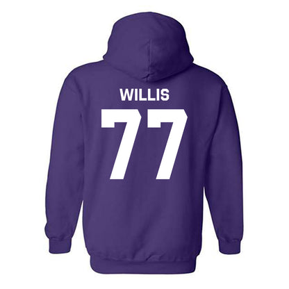 Kansas State - NCAA Baseball : Carver Willis - Classic Shersey Hooded Sweatshirt-1