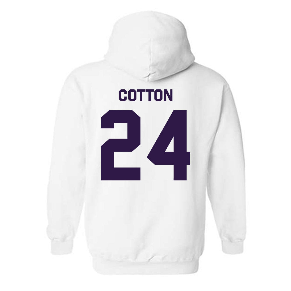 Kansas State - NCAA Women's Basketball : Jenessa Cotton - Classic Shersey Hooded Sweatshirt-1