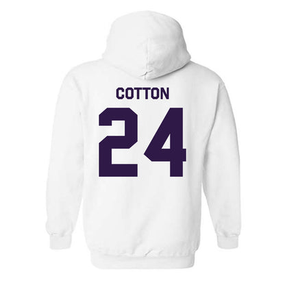 Kansas State - NCAA Women's Basketball : Jenessa Cotton - Classic Shersey Hooded Sweatshirt-1
