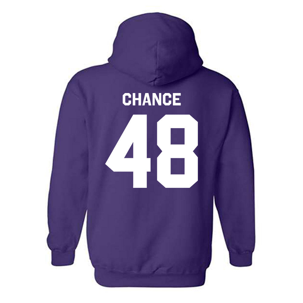 TCU - NCAA Football : John Chance - Classic Shersey Hooded Sweatshirt-3