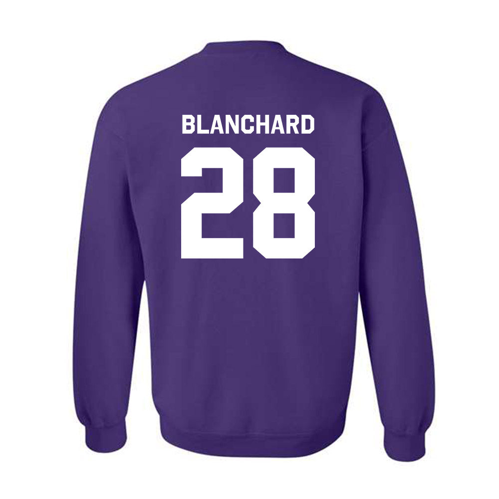 TCU - NCAA Baseball : Colin Blanchard - Classic Shersey Crewneck Sweatshirt-1