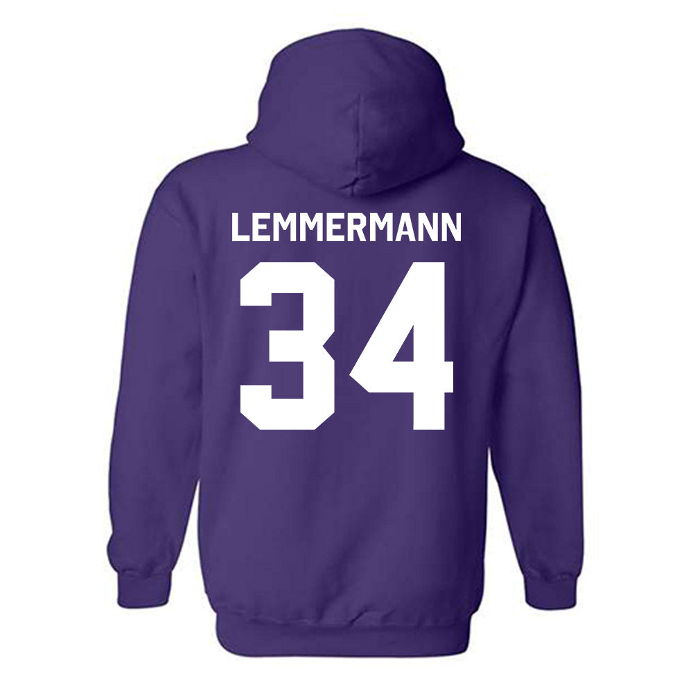 TCU - NCAA Football : Kyle Lemmermann - Classic Shersey Hooded Sweatshirt-1