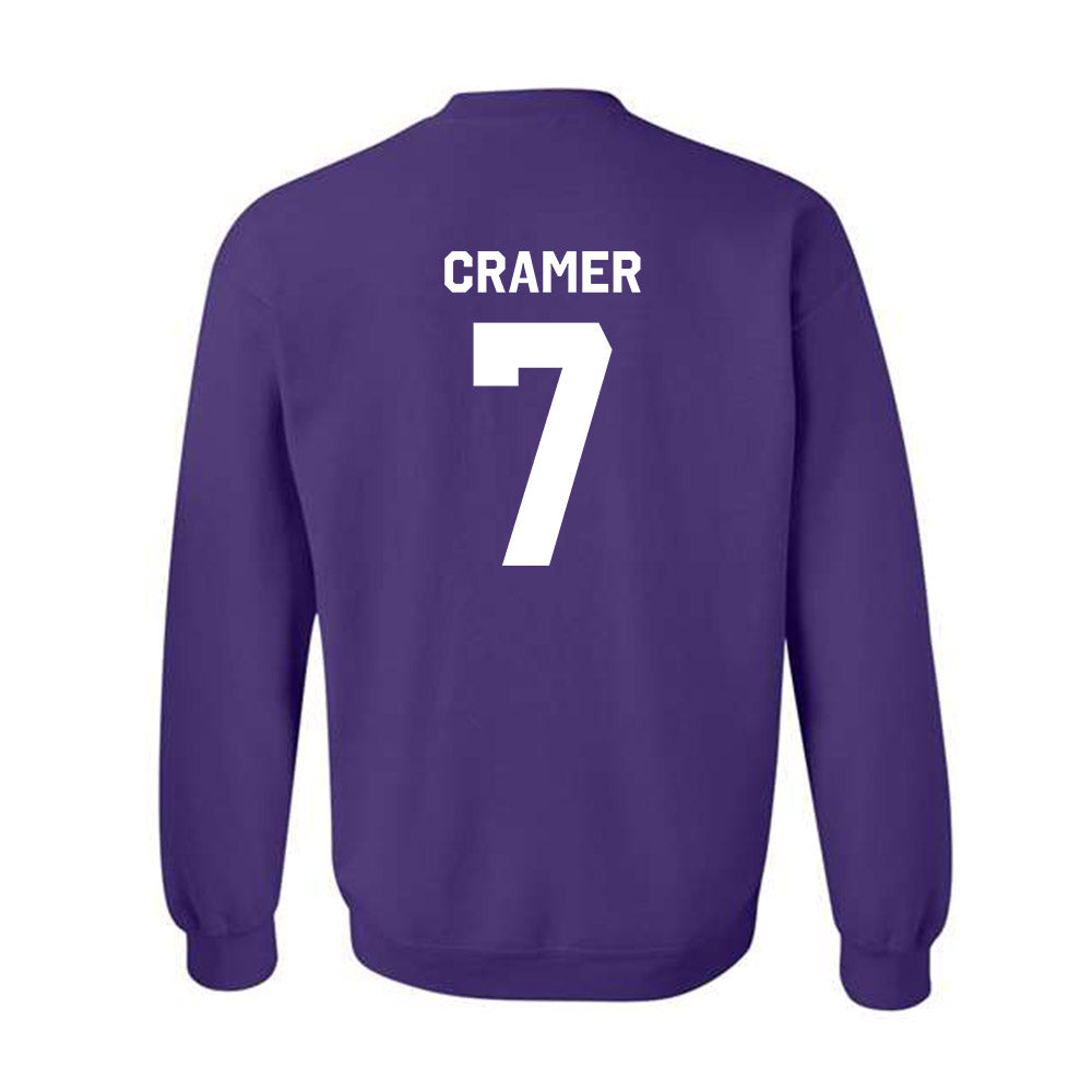 TCU - NCAA Baseball : Cole Cramer - Classic Shersey Crewneck Sweatshirt-1