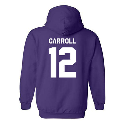 TCU - NCAA Football : Kalen Carroll - Classic Shersey Hooded Sweatshirt-3