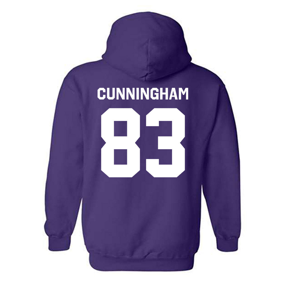 TCU - NCAA Football : Keagan Cunningham - Classic Shersey Hooded Sweatshirt-1