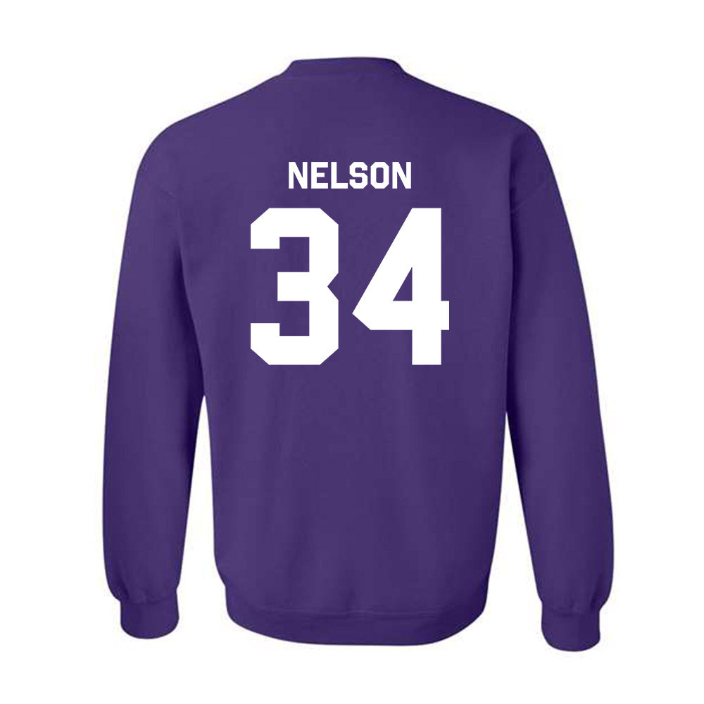 TCU - NCAA Baseball : Cade Nelson - Classic Shersey Crewneck Sweatshirt-1