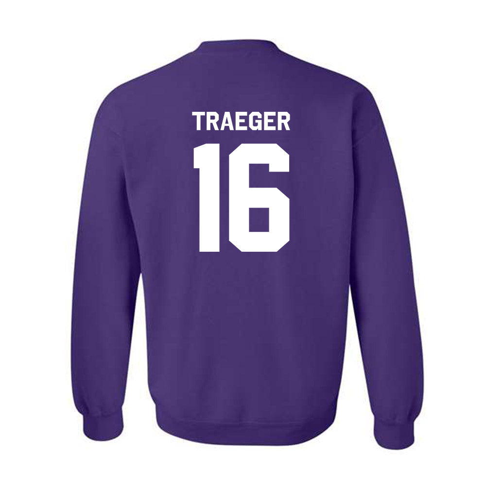 TCU - NCAA Baseball : Nolan Traeger - Classic Shersey Crewneck Sweatshirt-1