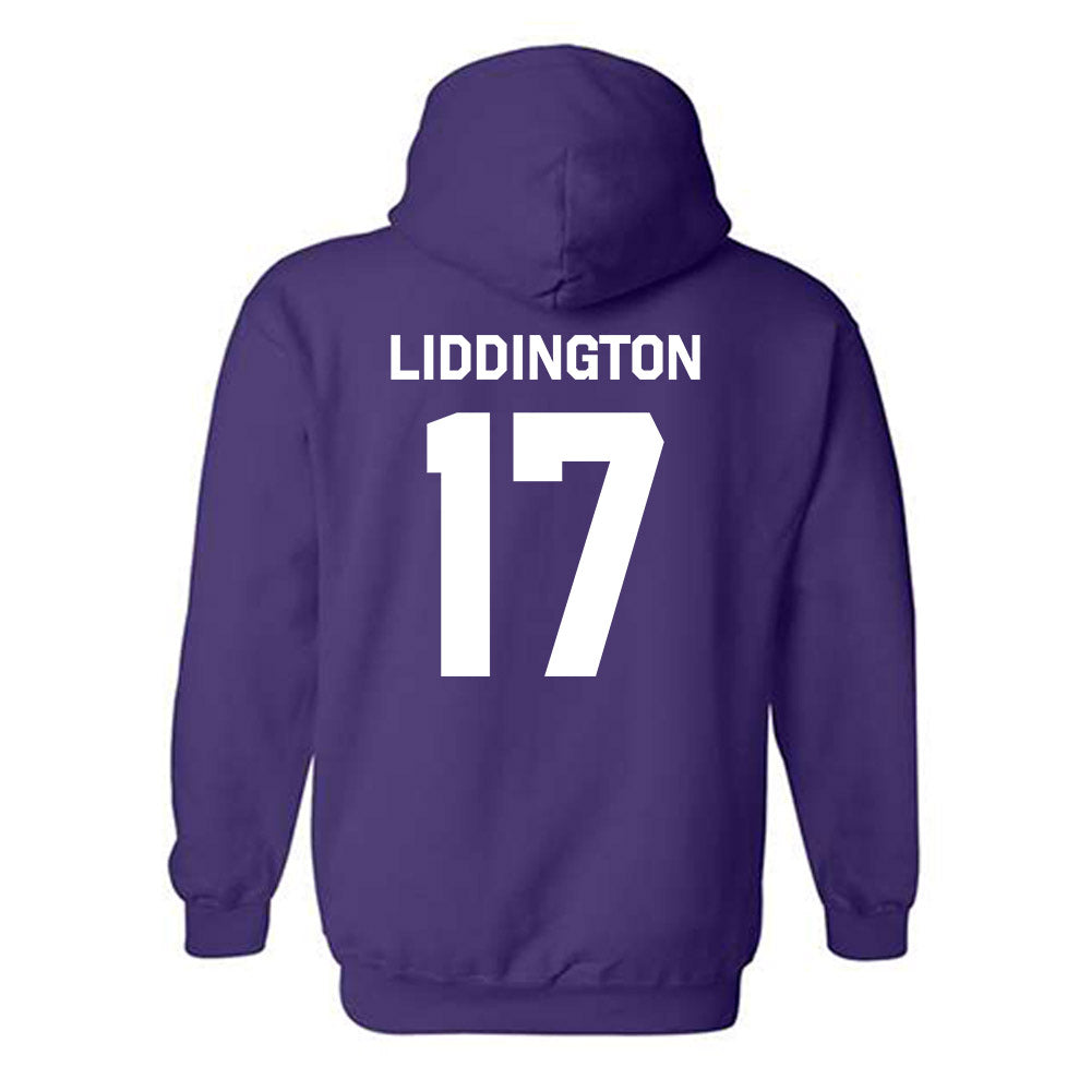 TCU - NCAA Baseball : Rob Liddington - Classic Shersey Hooded Sweatshirt-1