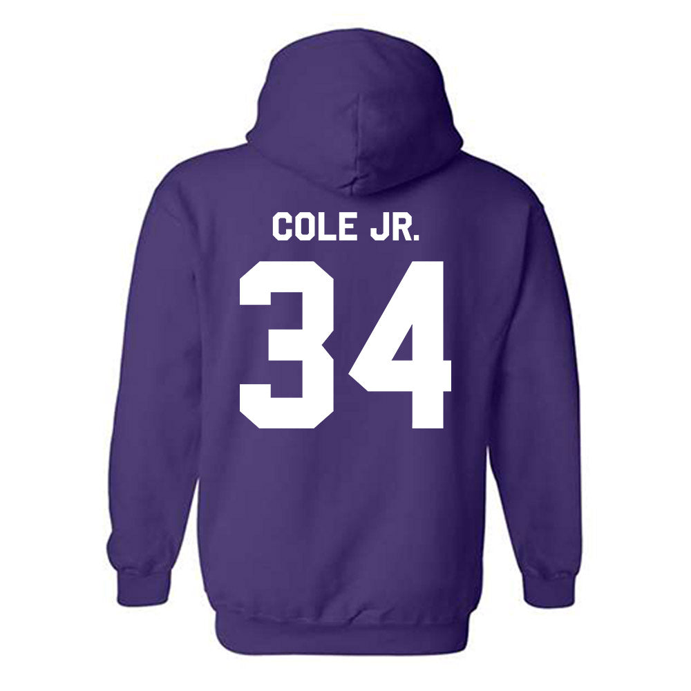 TCU - NCAA Football : Perry Cole Jr. - Classic Shersey Hooded Sweatshirt-1