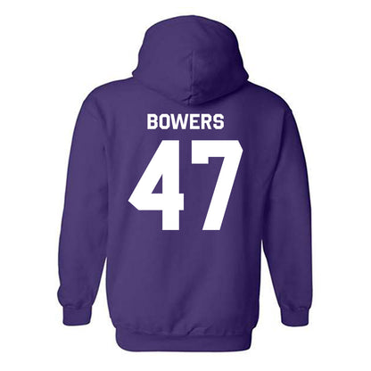 TCU - NCAA Football : Aaron Bowers - Classic Shersey Hooded Sweatshirt-1