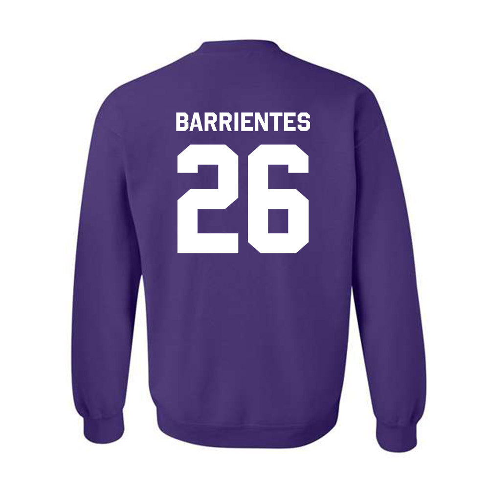 TCU - NCAA Baseball : Aiden Barrientes - Classic Shersey Crewneck Sweatshirt-1