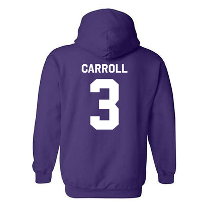 TCU - NCAA Football : Max Carroll - Classic Shersey Hooded Sweatshirt-3
