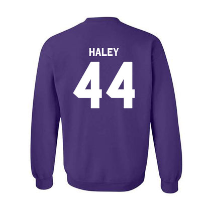 TCU - NCAA Football : Sam Haley - Classic Shersey Crewneck Sweatshirt-1