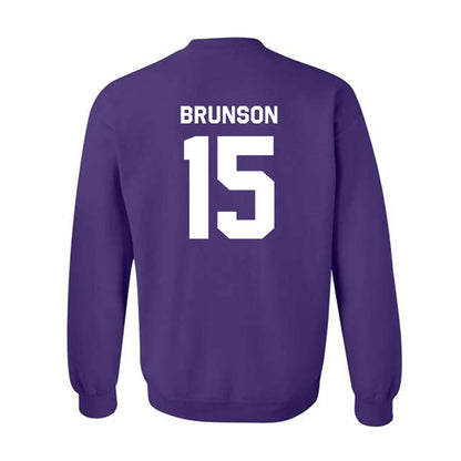 TCU - NCAA Baseball : Chase Brunson - Classic Shersey Crewneck Sweatshirt-1