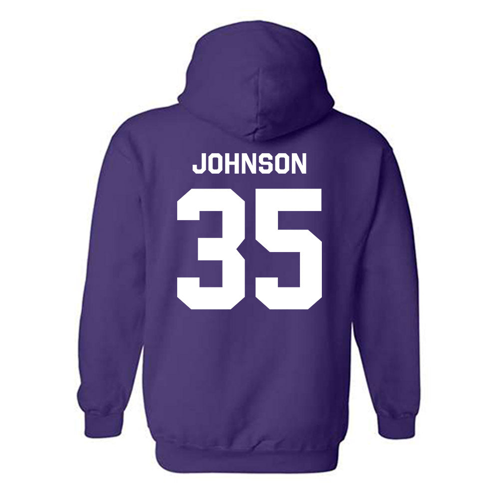 TCU - NCAA Football : Tristan Johnson - Classic Shersey Hooded Sweatshirt-1