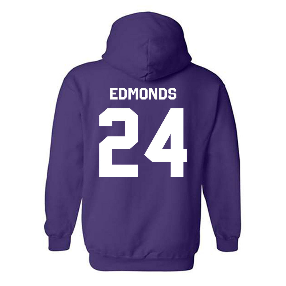 TCU - NCAA Men's Basketball : Xavier Edmonds - Classic Shersey Hooded Sweatshirt-1