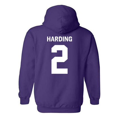 TCU - NCAA Men's Basketball : Brock Harding - Classic Shersey Hooded Sweatshirt-1