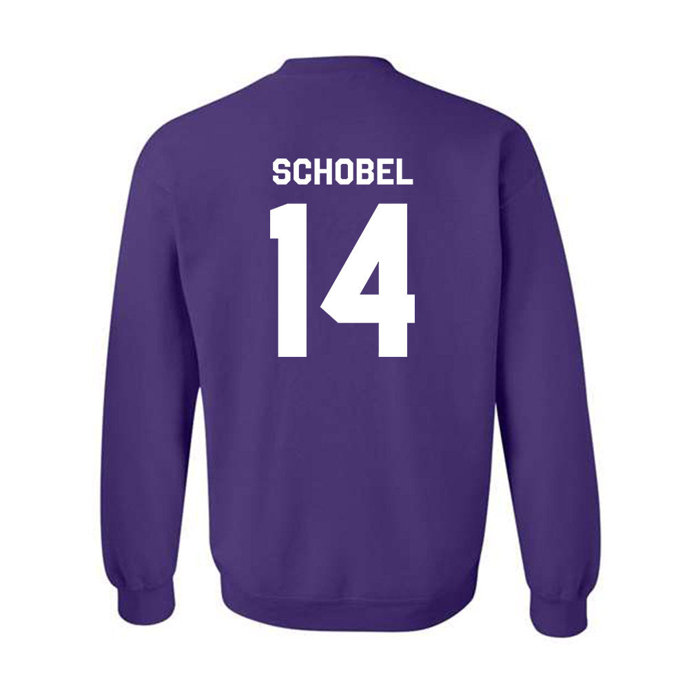 TCU - NCAA Football : John Schobel - Classic Shersey Crewneck Sweatshirt-1
