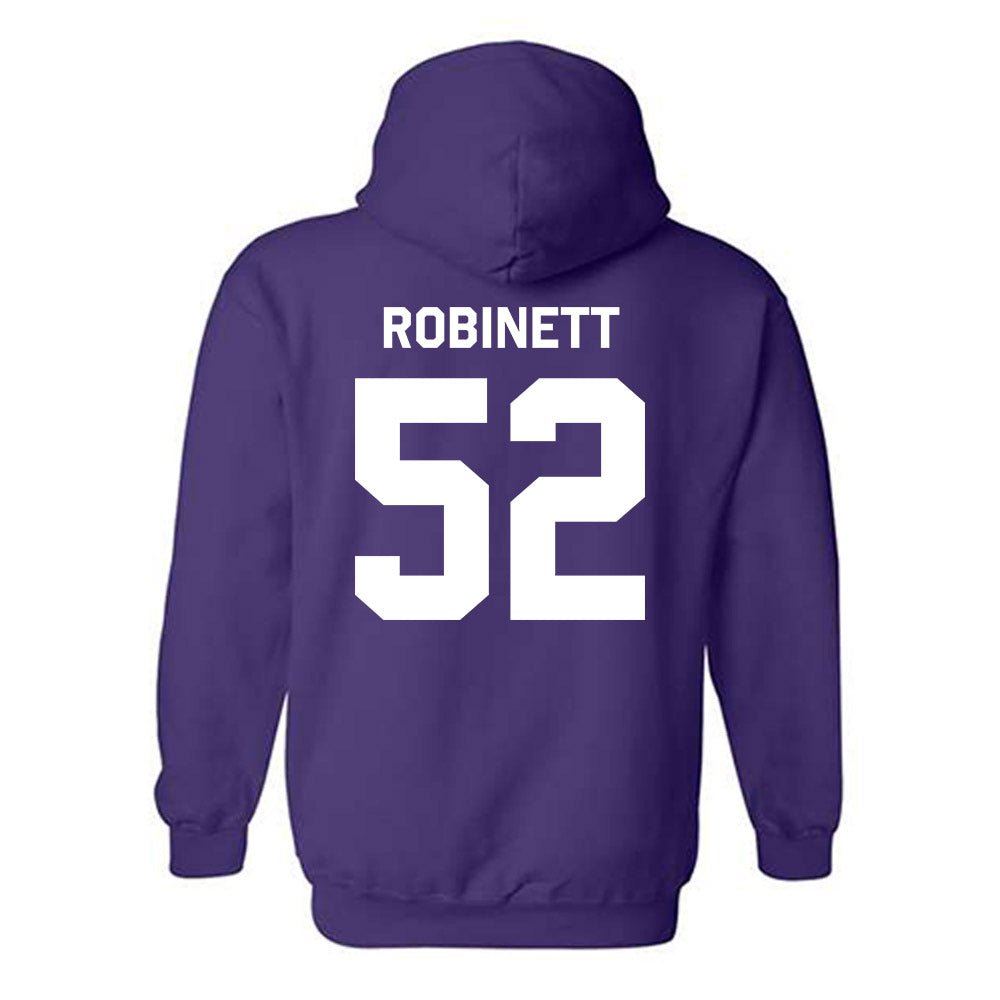 TCU - NCAA Football : Blake Robinett - Classic Shersey Hooded Sweatshirt-1