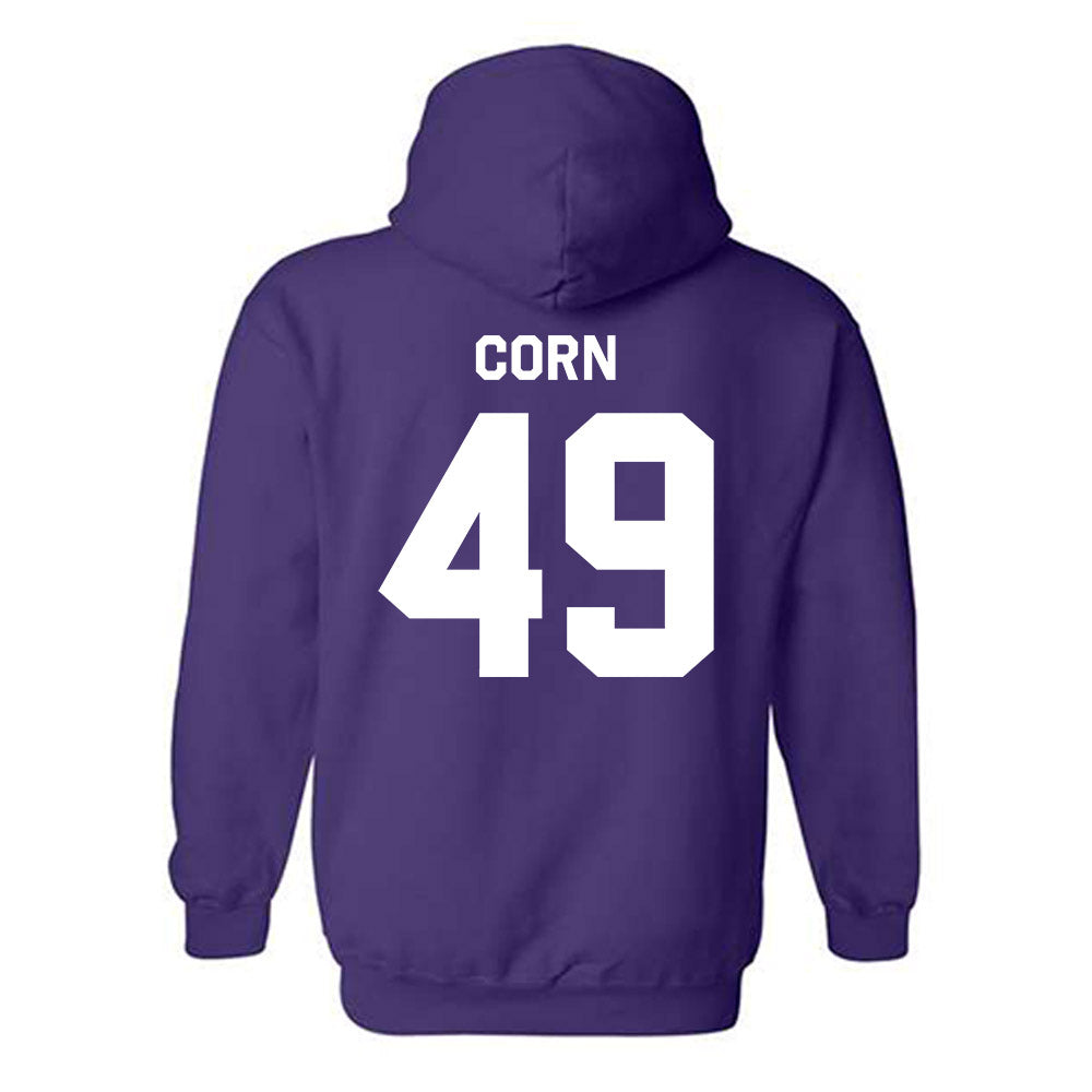 TCU - NCAA Football : Anders Corn - Classic Shersey Hooded Sweatshirt-1