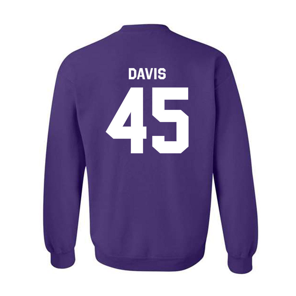 TCU - NCAA Baseball : Lance Davis - Classic Shersey Crewneck Sweatshirt-1