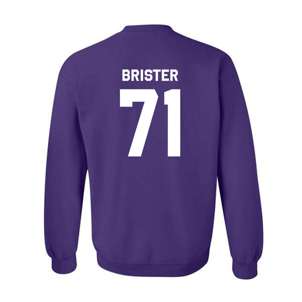 TCU - NCAA Football : Creece Brister - Classic Shersey Crewneck Sweatshirt-1