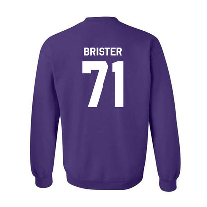 TCU - NCAA Football : Creece Brister - Classic Shersey Crewneck Sweatshirt-1