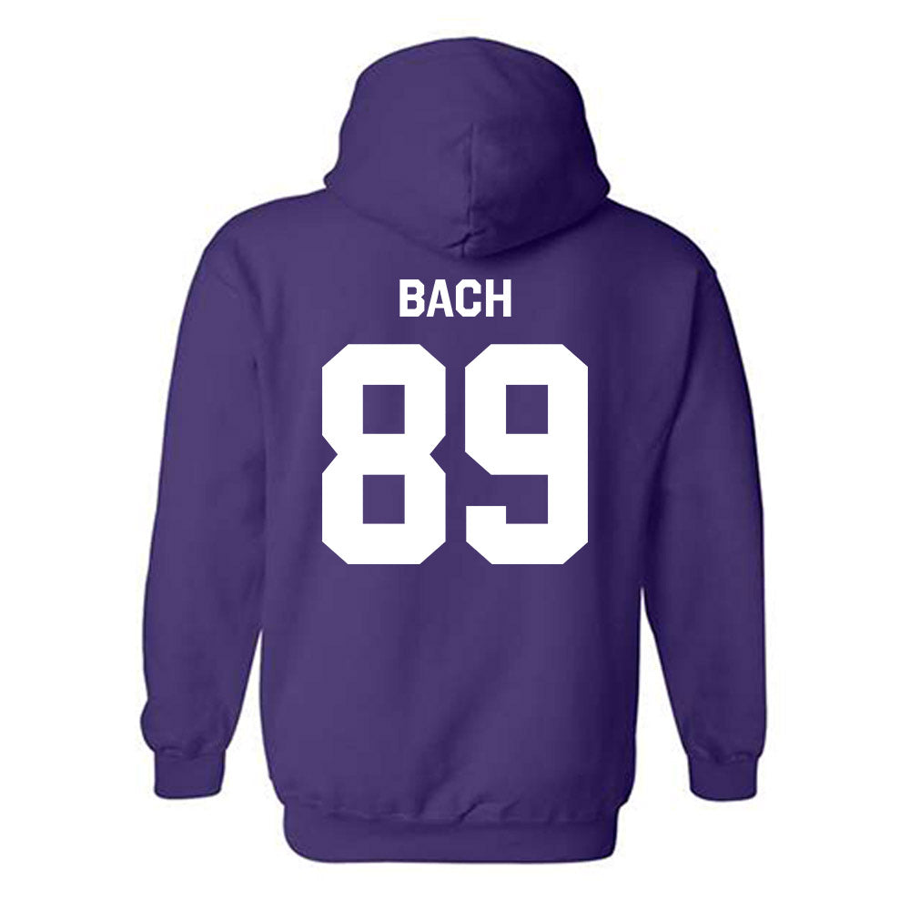 TCU - NCAA Football : Braden Bach - Classic Shersey Hooded Sweatshirt-3