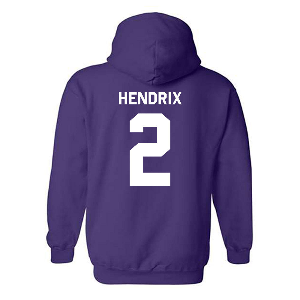 TCU - NCAA Women's Volleyball : Evan Hendrix - Classic Shersey Hooded Sweatshirt-1