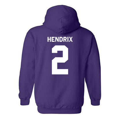 TCU - NCAA Women's Volleyball : Evan Hendrix - Classic Shersey Hooded Sweatshirt-1