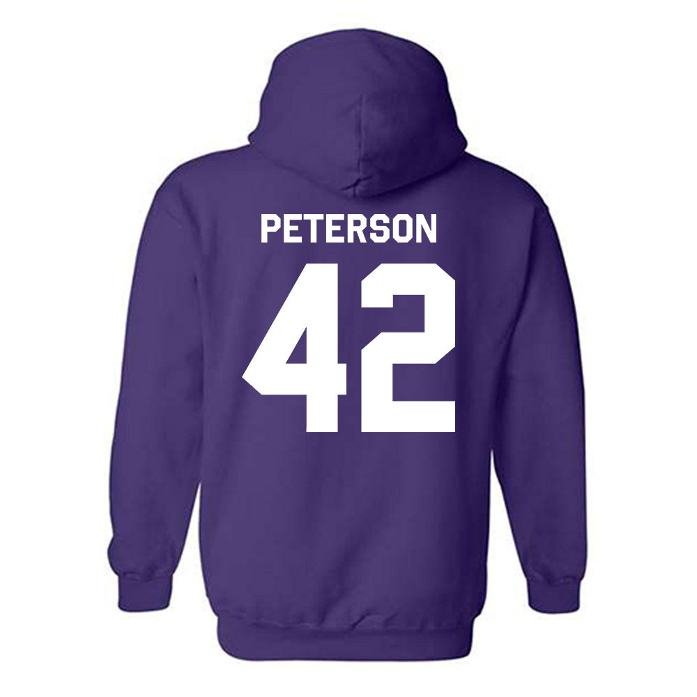 TCU - NCAA Football : Sebastian Peterson - Classic Shersey Hooded Sweatshirt-1