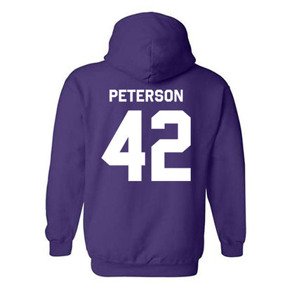 TCU - NCAA Football : Sebastian Peterson - Classic Shersey Hooded Sweatshirt-1