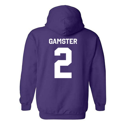 TCU - NCAA Baseball : Preston Gamster - Classic Shersey Hooded Sweatshirt-1