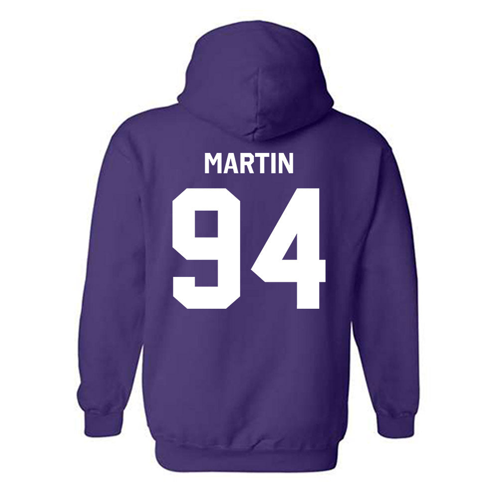 TCU - NCAA Football : Jared Martin - Classic Shersey Hooded Sweatshirt-1