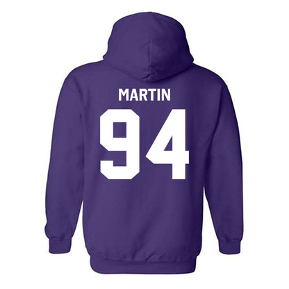 TCU - NCAA Football : Jared Martin - Classic Shersey Hooded Sweatshirt-1