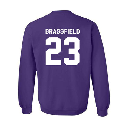 TCU - NCAA Baseball : Mason Brassfield - Classic Shersey Crewneck Sweatshirt-1