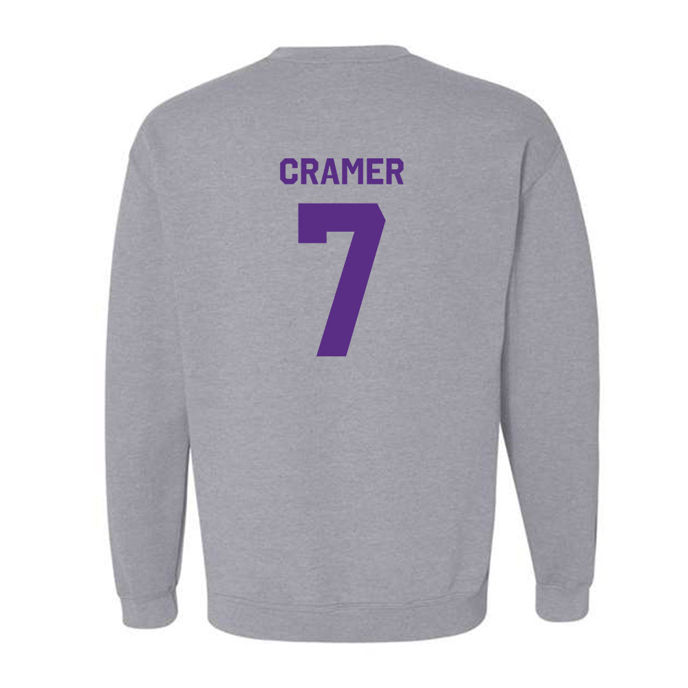 TCU - NCAA Baseball : Cole Cramer - Classic Shersey Crewneck Sweatshirt-1