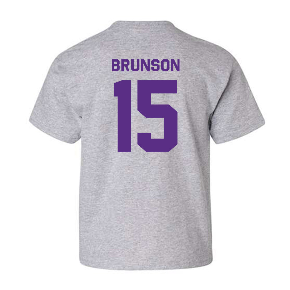 TCU - NCAA Baseball : Chase Brunson - Classic Shersey Youth T-Shirt-1
