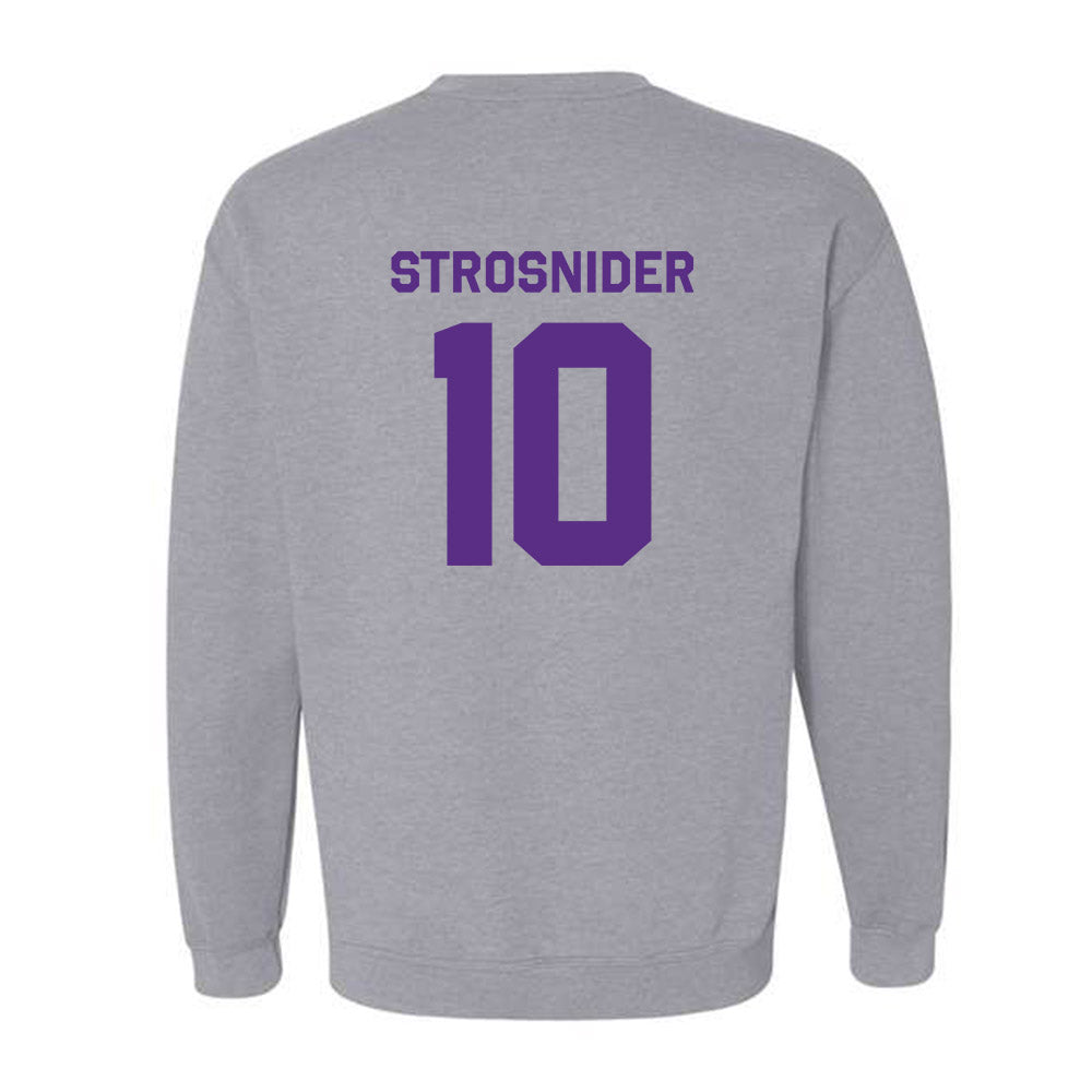 TCU - NCAA Baseball : Sawyer Strosnider - Classic Shersey Crewneck Sweatshirt-1