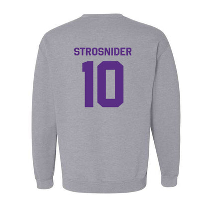 TCU - NCAA Baseball : Sawyer Strosnider - Classic Shersey Crewneck Sweatshirt-1