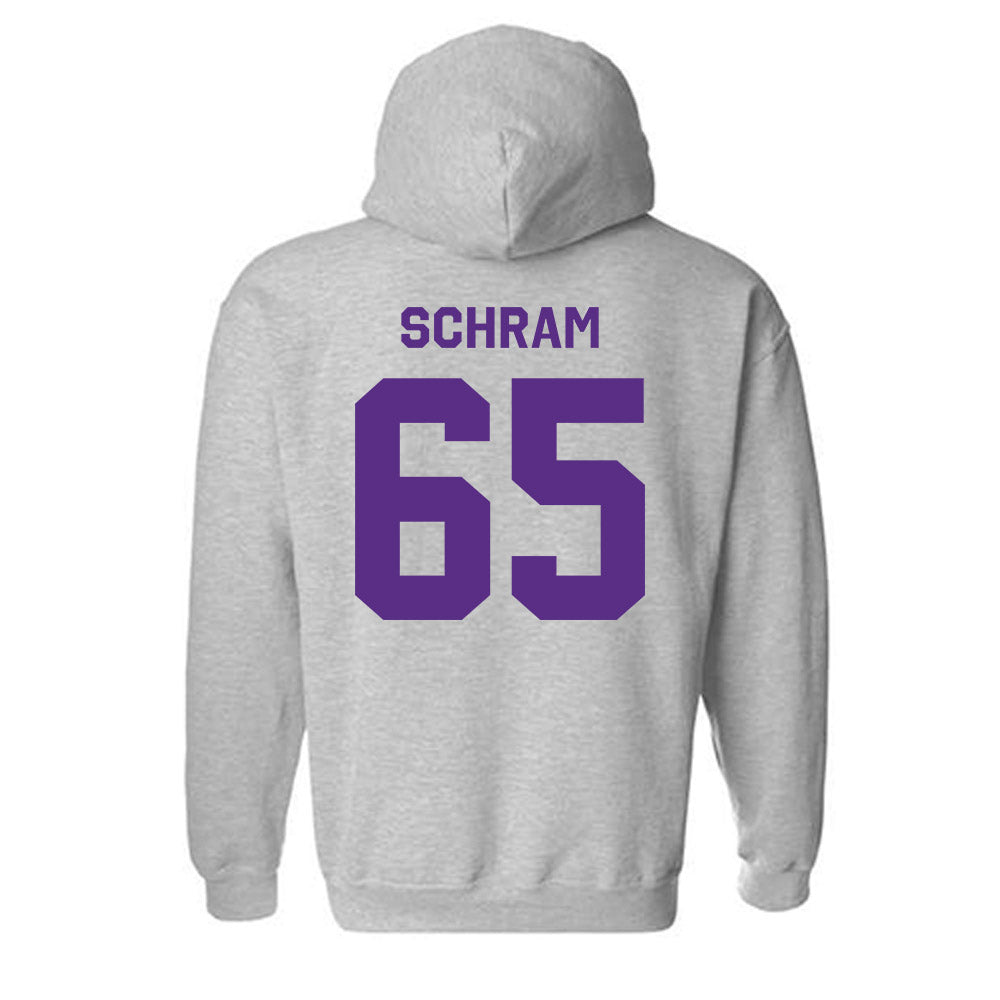 TCU - NCAA Football : Logan Schram - Classic Shersey Hooded Sweatshirt-1