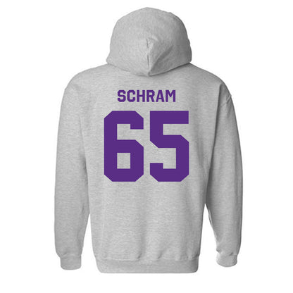 TCU - NCAA Football : Logan Schram - Classic Shersey Hooded Sweatshirt-1