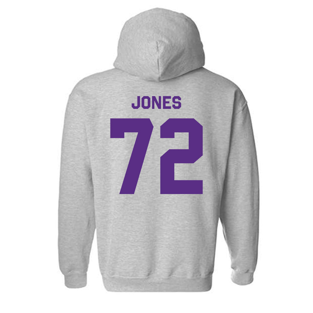 TCU - NCAA Football : Jackson Jones - Classic Shersey Hooded Sweatshirt-1