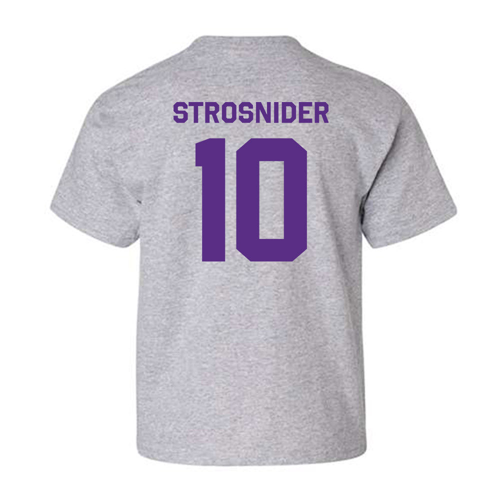 TCU - NCAA Baseball : Sawyer Strosnider - Classic Shersey Youth T-Shirt-1