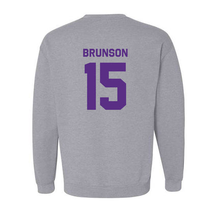 TCU - NCAA Baseball : Chase Brunson - Classic Shersey Crewneck Sweatshirt-1