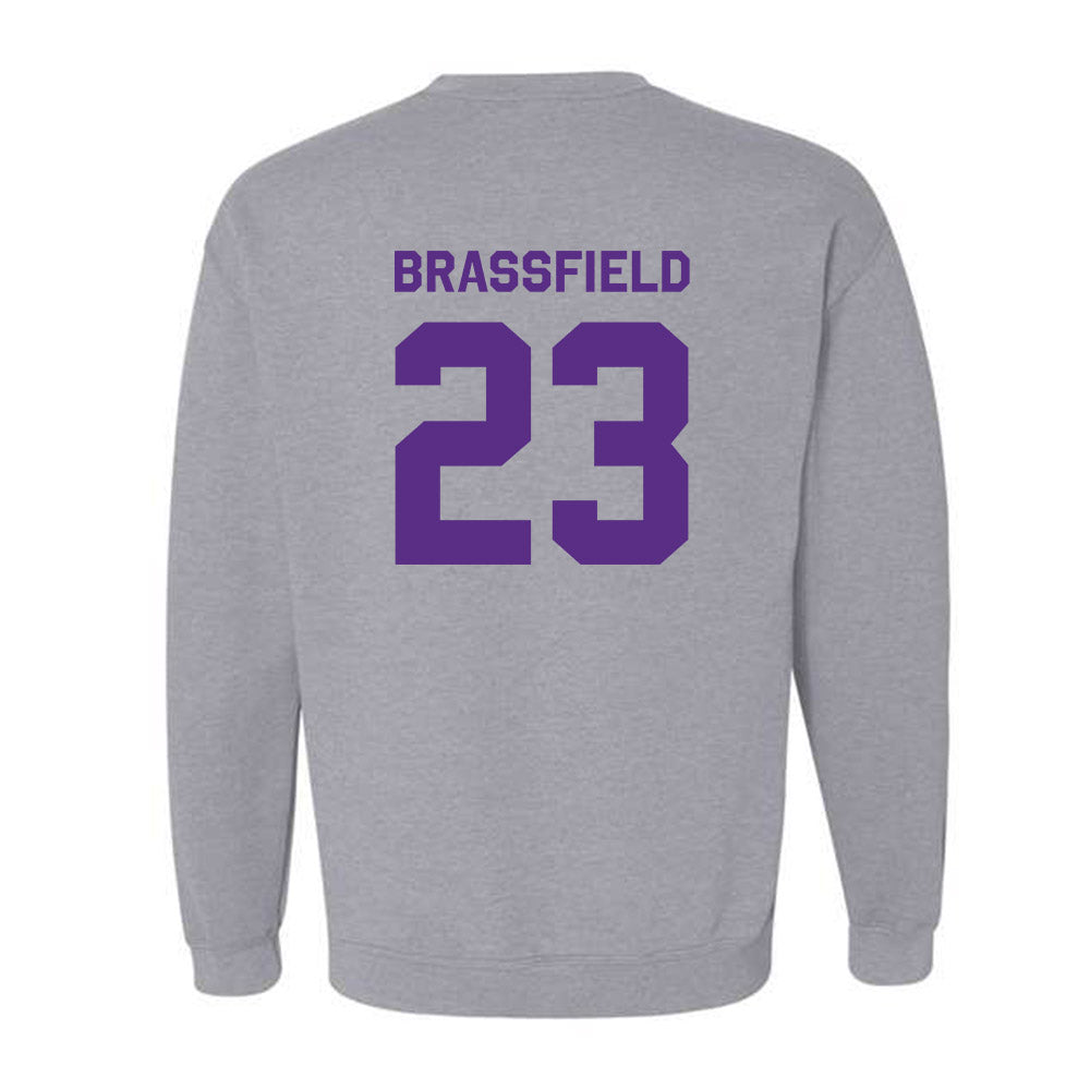 TCU - NCAA Baseball : Mason Brassfield - Classic Shersey Crewneck Sweatshirt-1