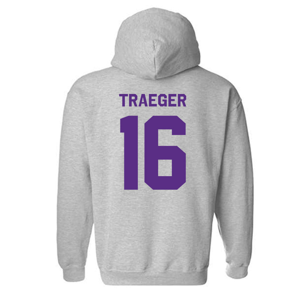 TCU - NCAA Baseball : Nolan Traeger - Classic Shersey Hooded Sweatshirt-1